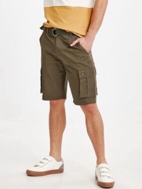 POLO RALPH LAUREN Cotton Ripstop Cargo Shorts Big Boys Green Size 18